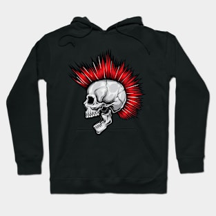 Skull Punk Head Hoodie